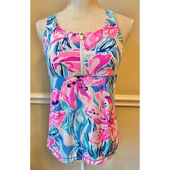Lilly Pulitzer Luxletic Racerback Tank Size XS - Picture 2 of 8